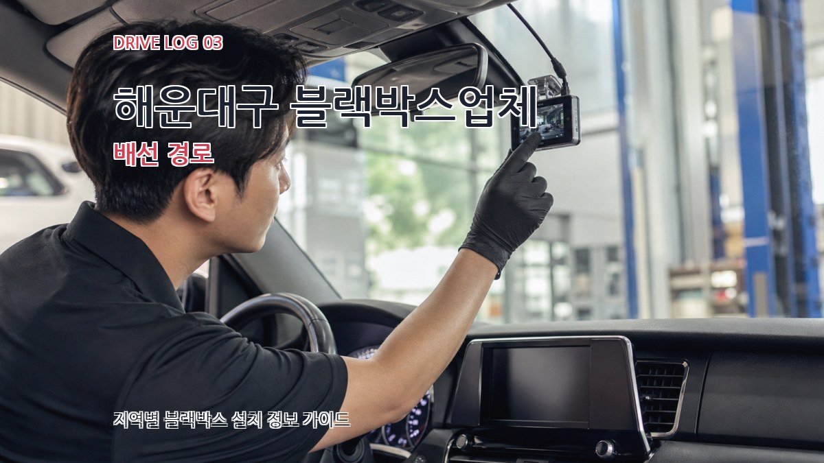 해운대구 블랙박스업체 배선 경로