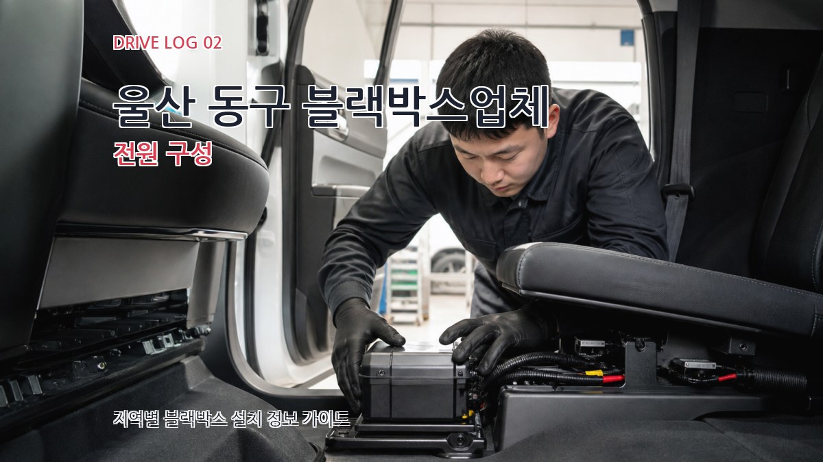 울산 동구 블랙박스업체 전원 구성