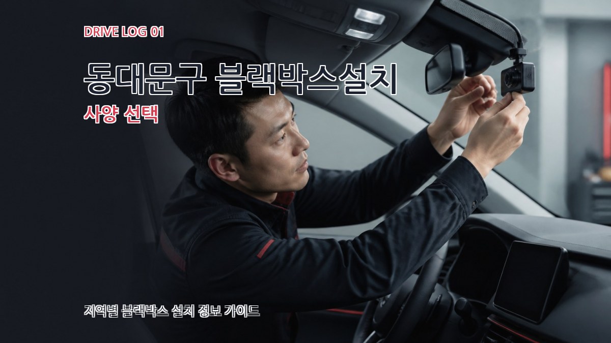 동대문구 블랙박스설치 사양 선택