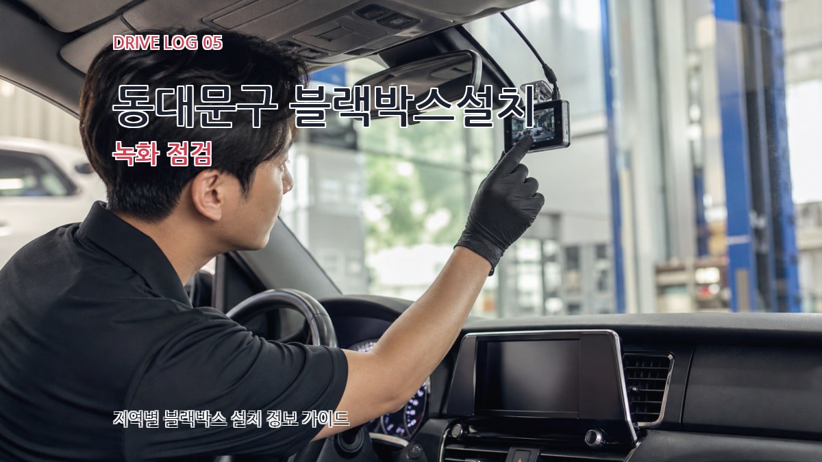 동대문구 블랙박스설치 녹화 점검