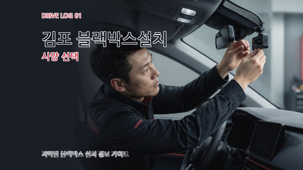 김포 블랙박스설치 사양 선택