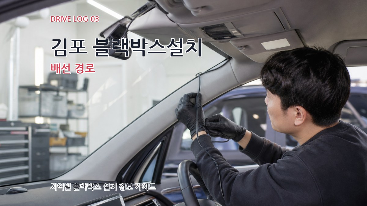 김포 블랙박스설치 배선 경로