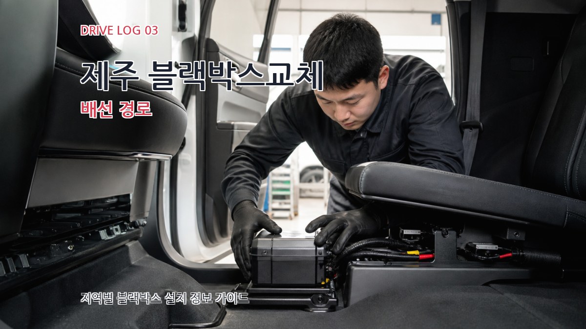 제주 블랙박스교체 배선 경로