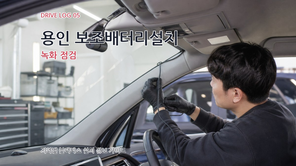 용인 보조배터리설치 녹화 점검
