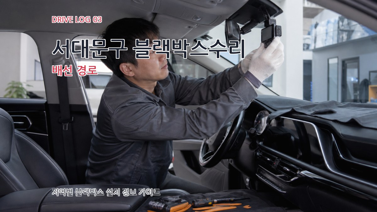 서대문구 블랙박스수리 배선 경로