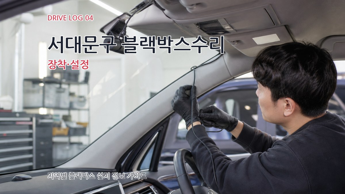 서대문구 블랙박스수리 장착·설정