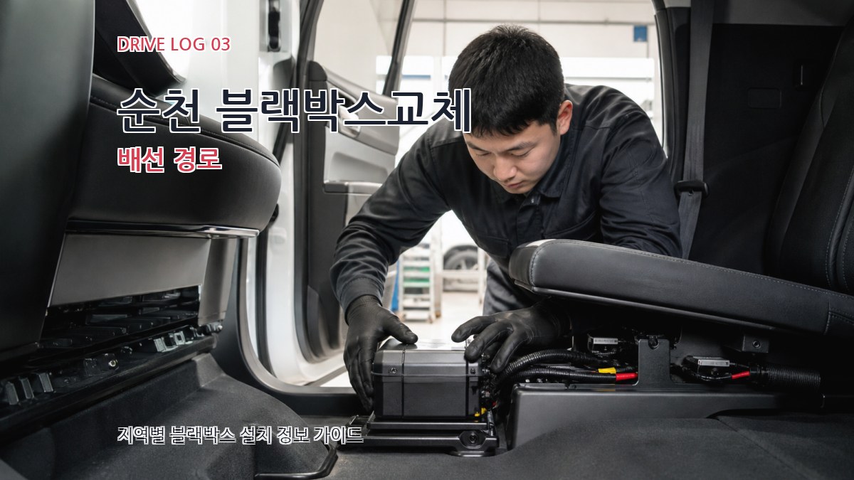 순천 블랙박스교체 배선 경로