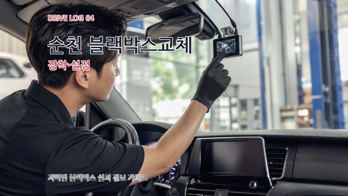 순천 블랙박스교체 장착·설정