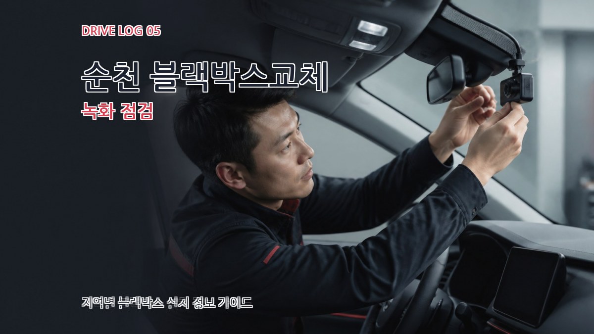 순천 블랙박스교체 녹화 점검