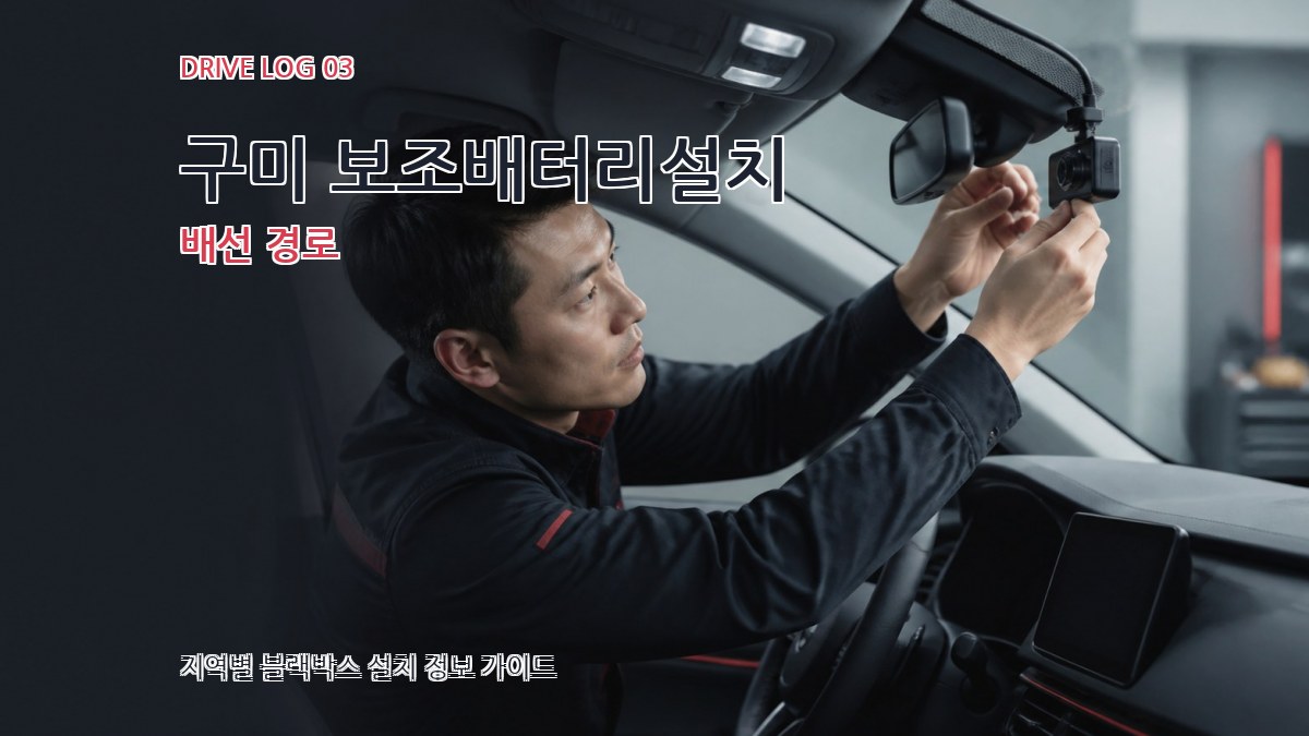 구미 보조배터리설치 배선 경로