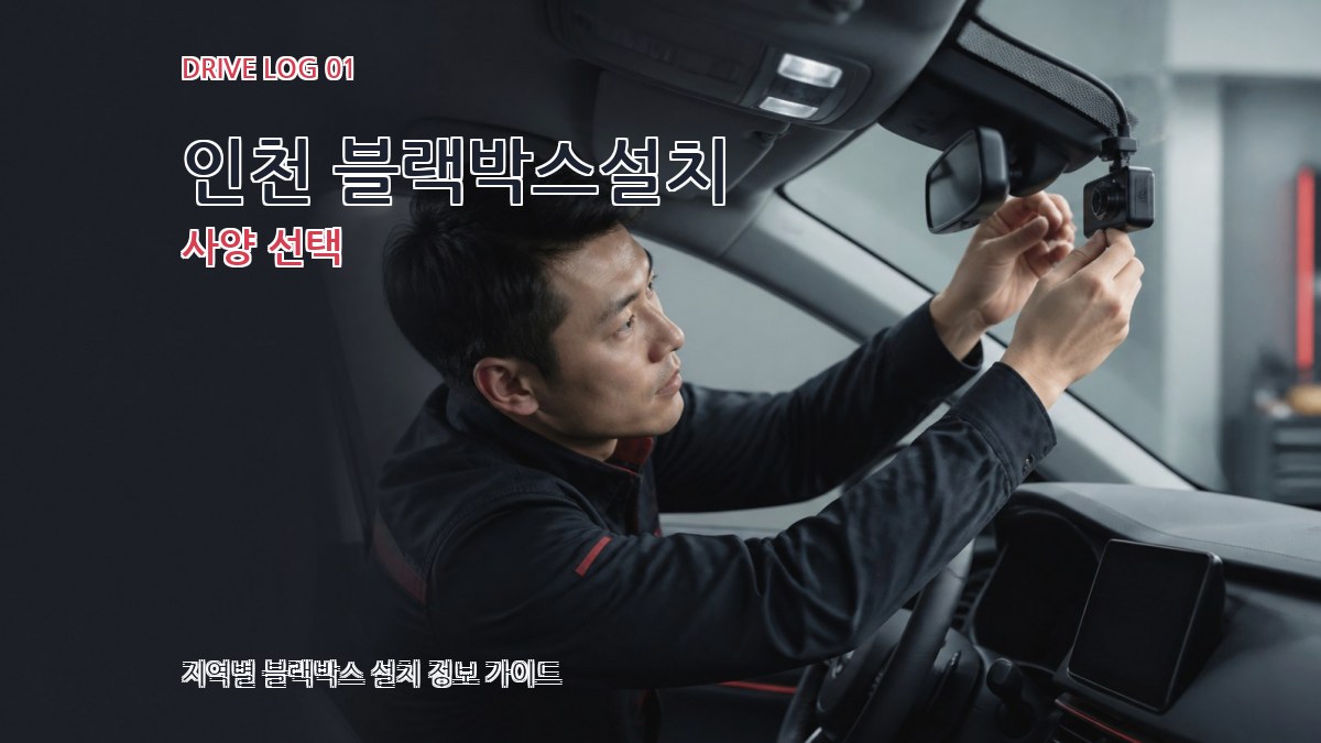 인천 블랙박스설치 사양 선택