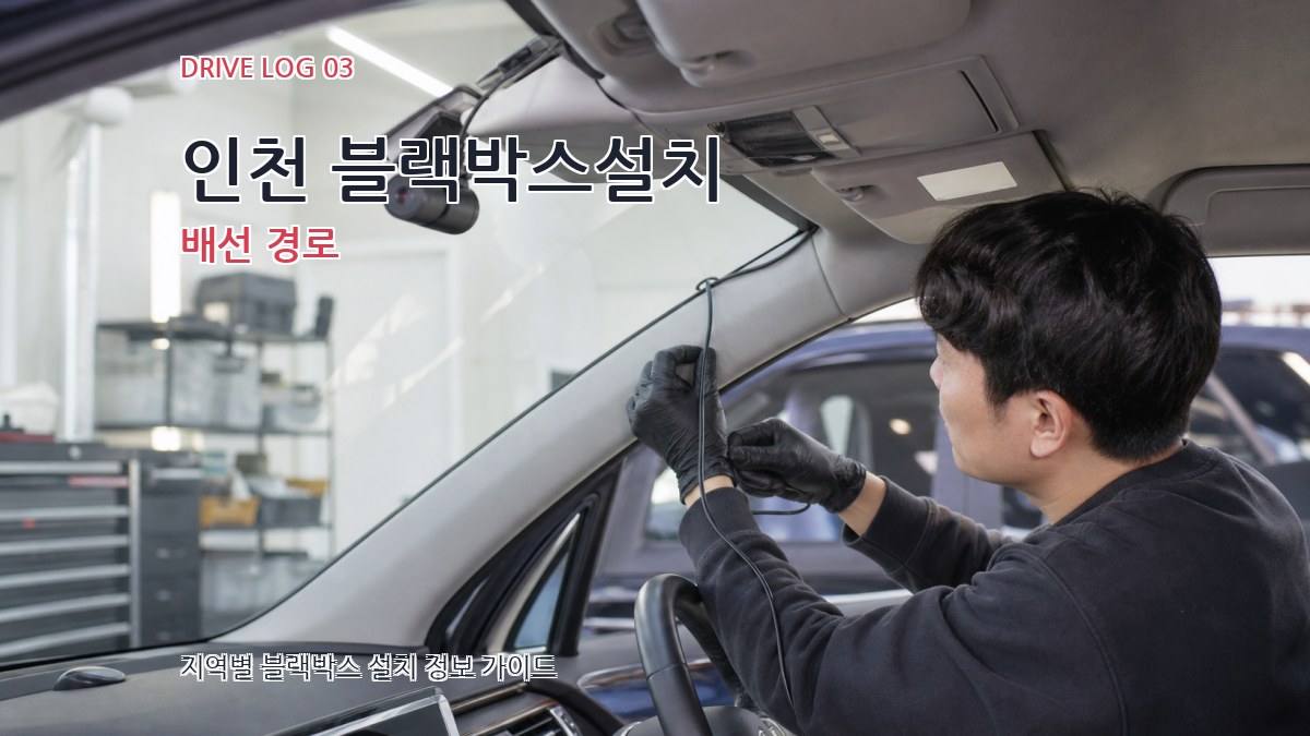 인천 블랙박스설치 배선 경로