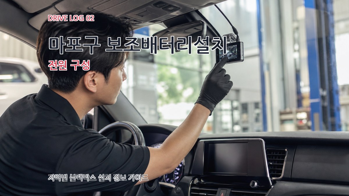 마포구 보조배터리설치 전원 구성