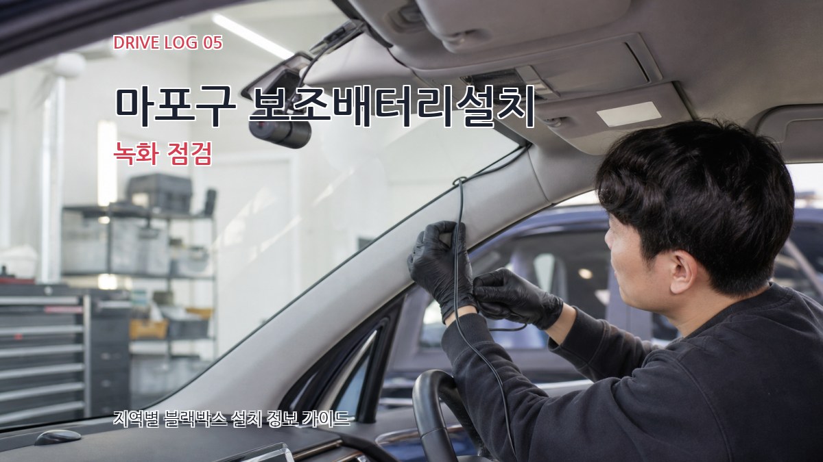 마포구 보조배터리설치 녹화 점검