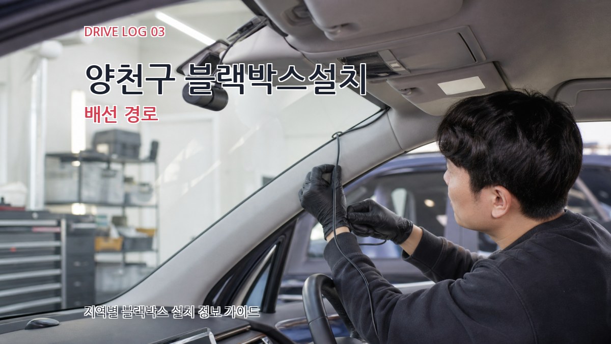 양천구 블랙박스설치 배선 경로