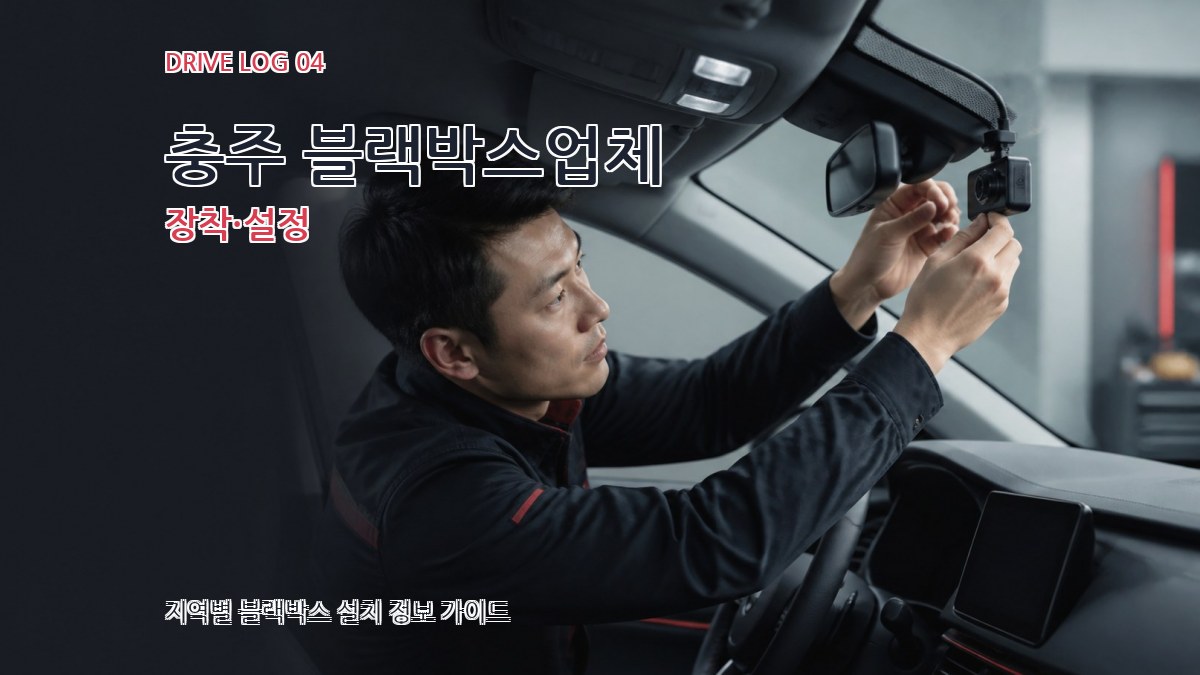 충주 블랙박스업체 장착·설정