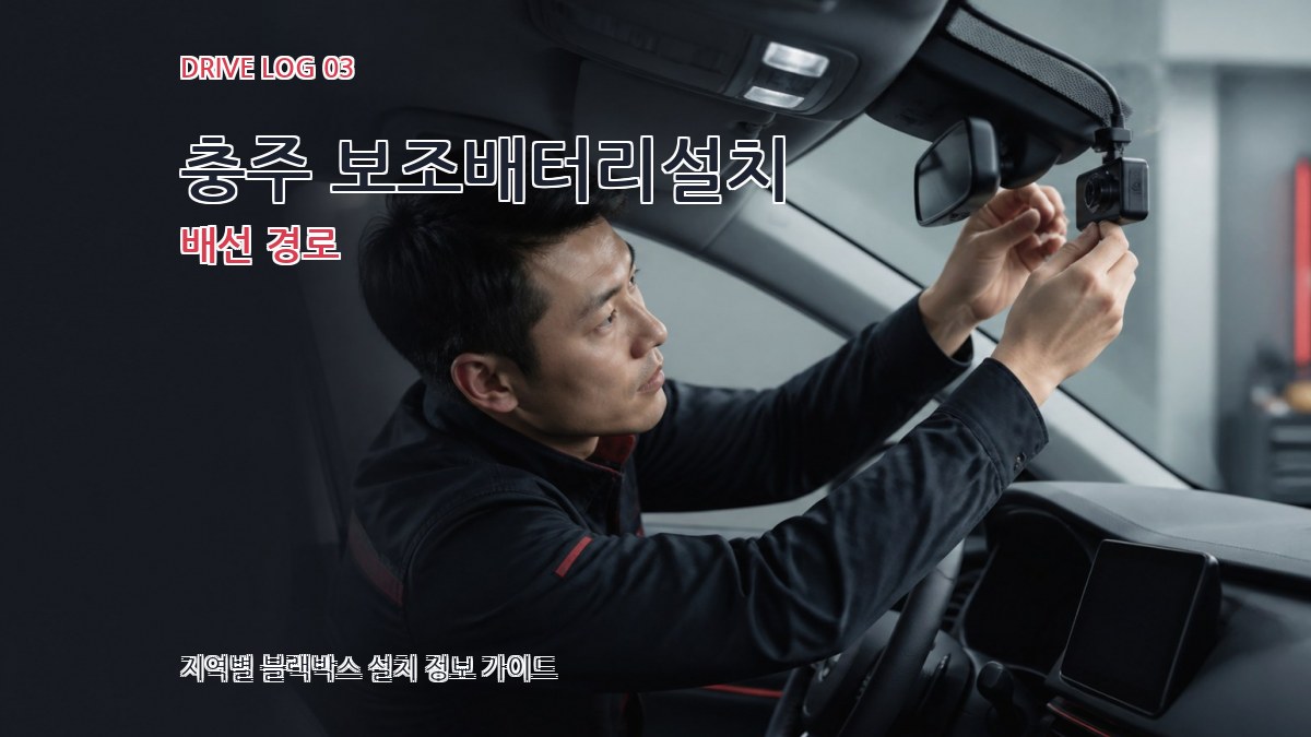 충주 보조배터리설치 배선 경로
