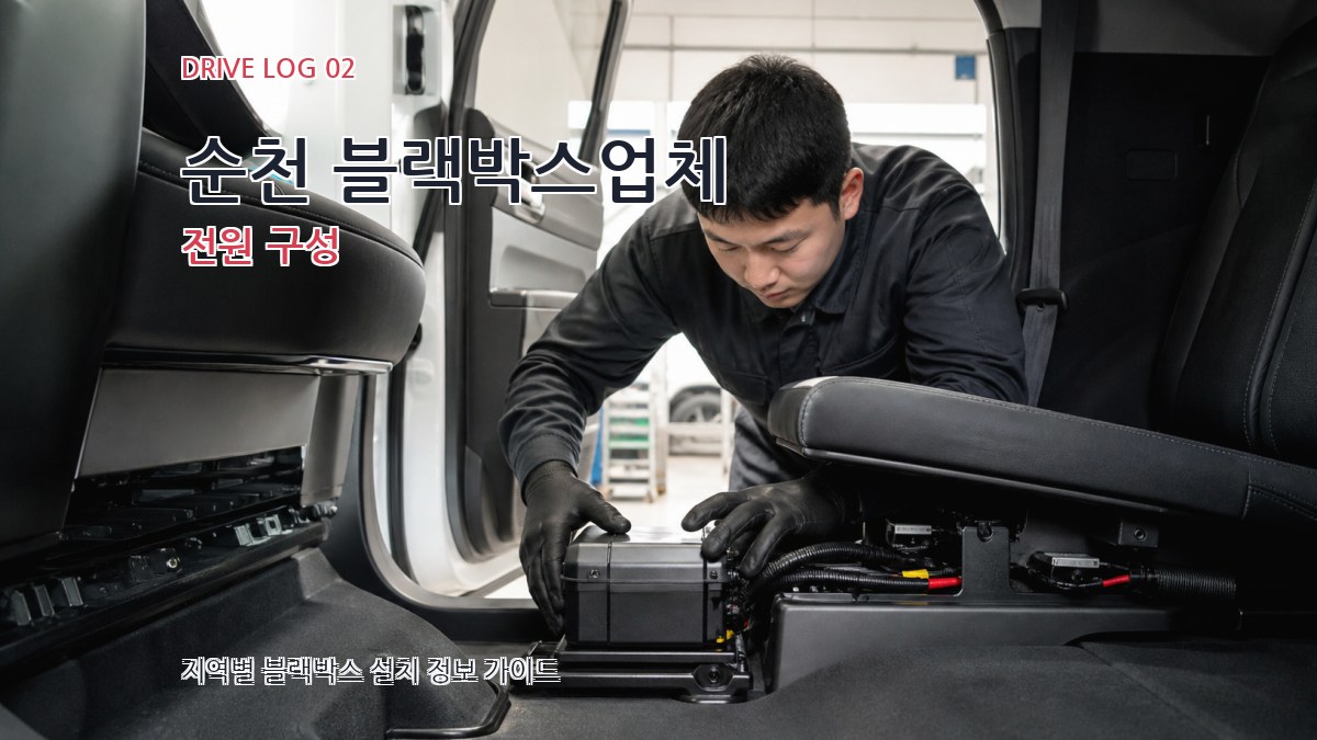 순천 블랙박스업체 전원 구성