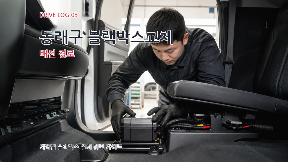동래구 블랙박스교체 배선 경로