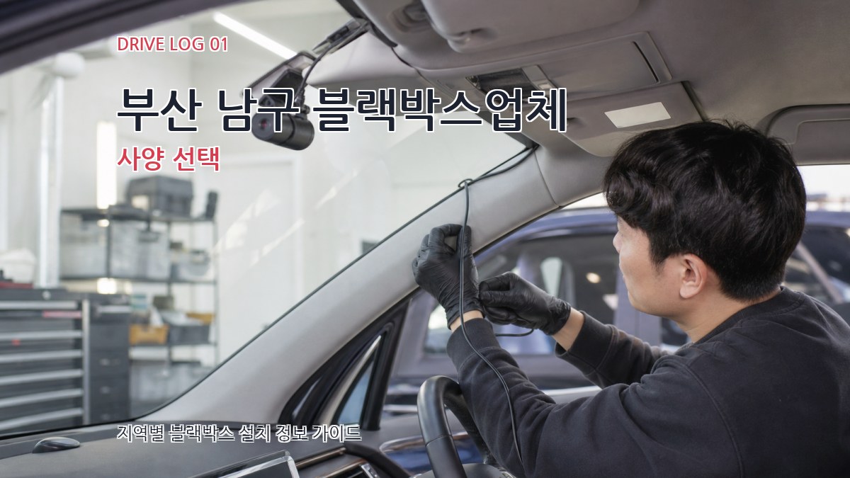 부산 남구 블랙박스업체 사양 선택