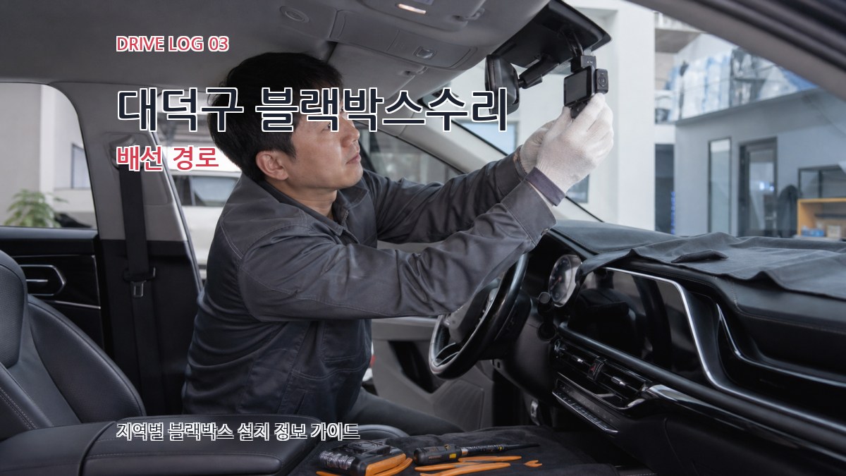 대덕구 블랙박스수리 배선 경로