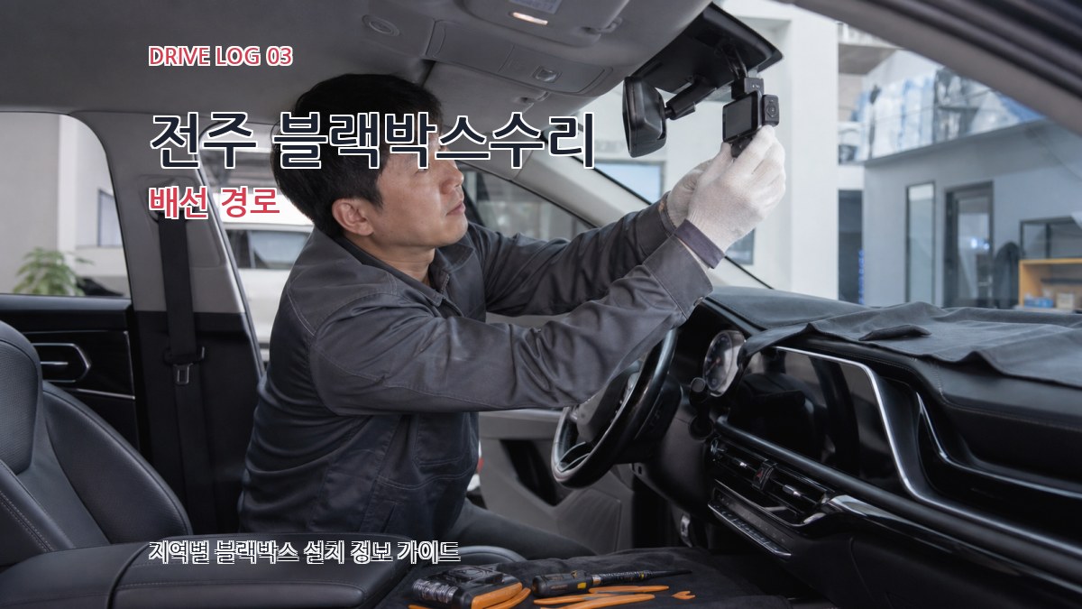 전주 블랙박스수리 배선 경로
