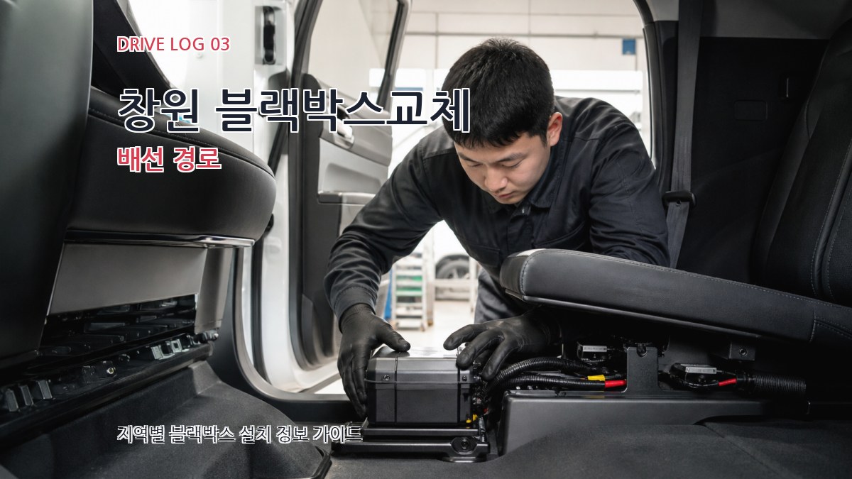 창원 블랙박스교체 배선 경로