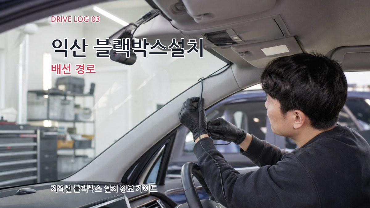 익산 블랙박스설치 배선 경로