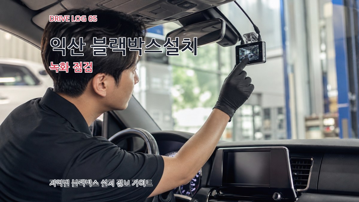 익산 블랙박스설치 녹화 점검