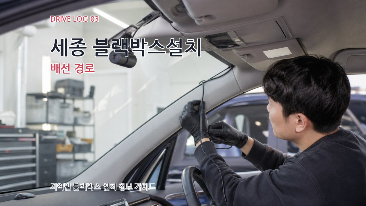 세종 블랙박스설치 배선 경로
