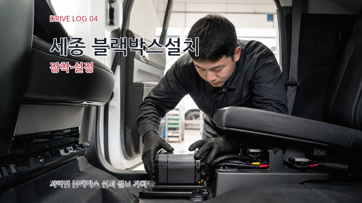 세종 블랙박스설치 장착·설정