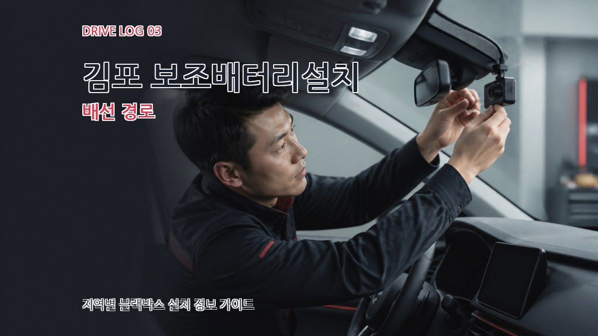 김포 보조배터리설치 배선 경로