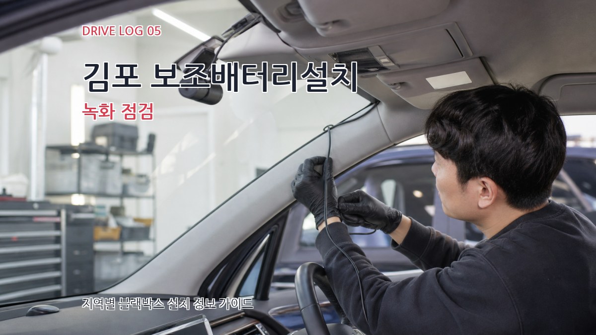 김포 보조배터리설치 녹화 점검
