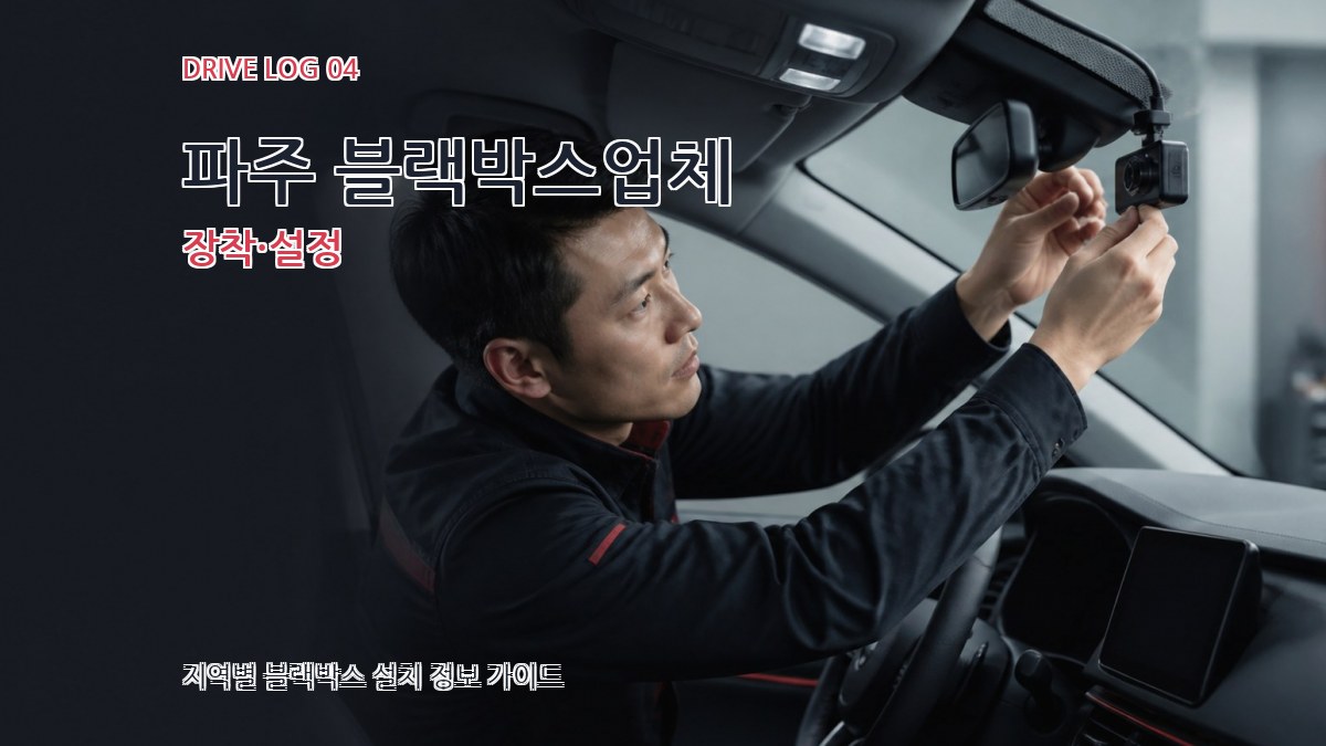 파주 블랙박스업체 장착·설정