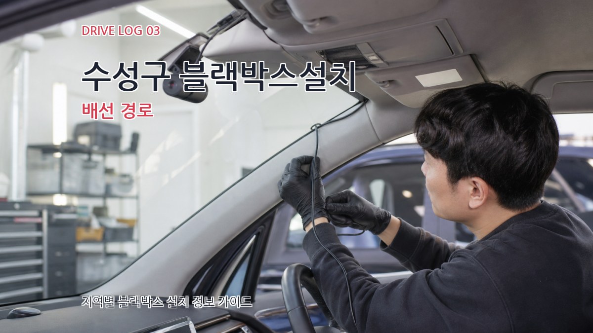 수성구 블랙박스설치 배선 경로