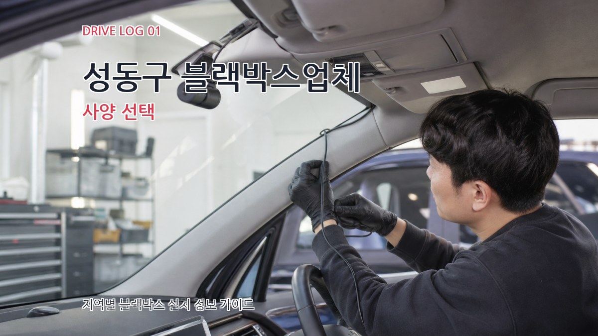 성동구 블랙박스업체 사양 선택