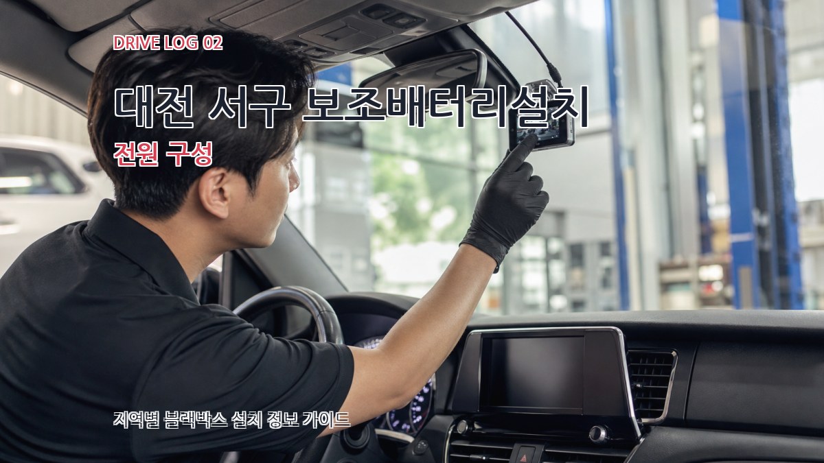 대전 서구 보조배터리설치 전원 구성