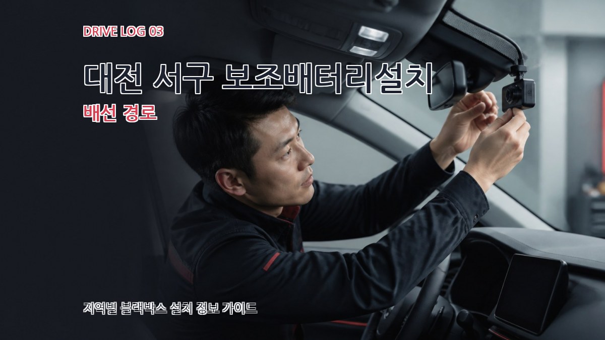 대전 서구 보조배터리설치 배선 경로