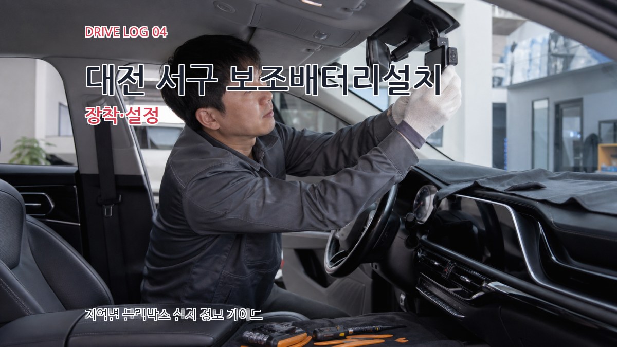대전 서구 보조배터리설치 장착·설정