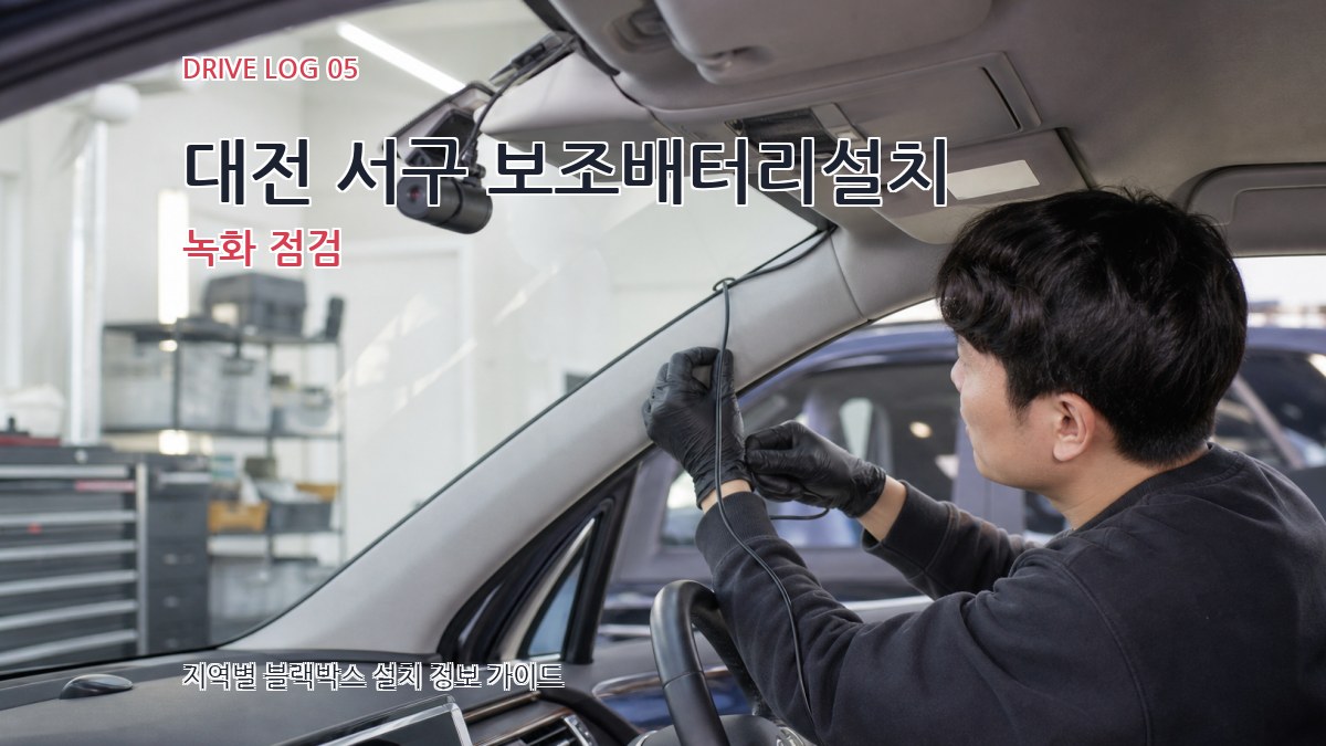 대전 서구 보조배터리설치 녹화 점검