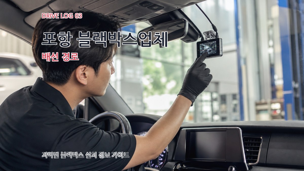 포항 블랙박스업체 배선 경로
