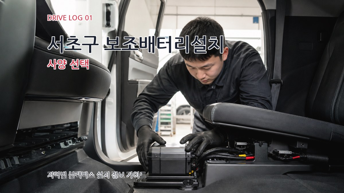 서초구 보조배터리설치