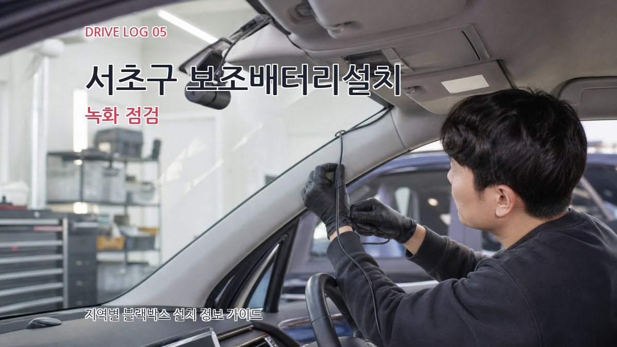 서초구 보조배터리설치 녹화 점검
