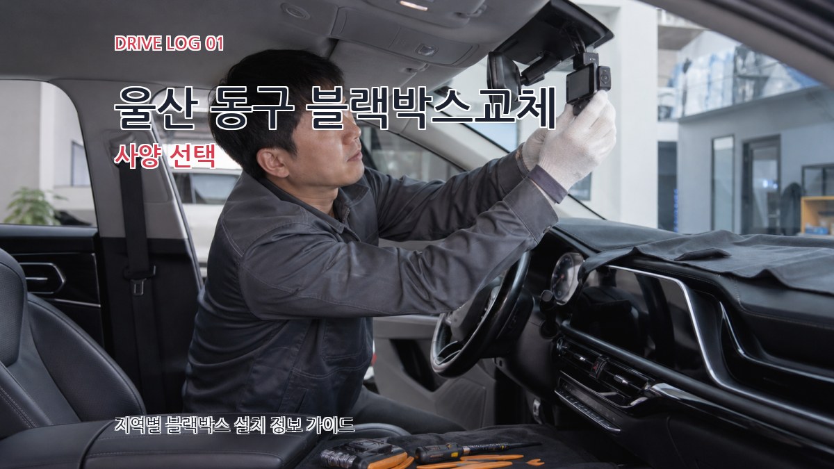 울산 동구 블랙박스교체
