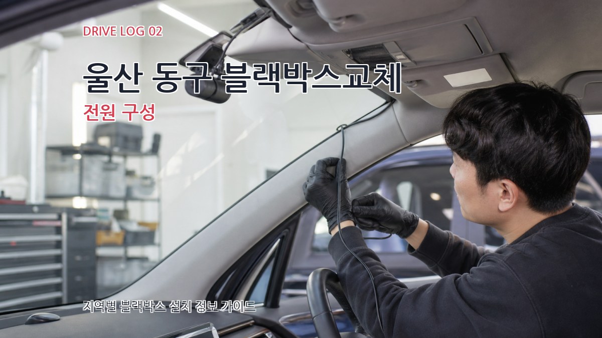 울산 동구 블랙박스교체 전원 구성