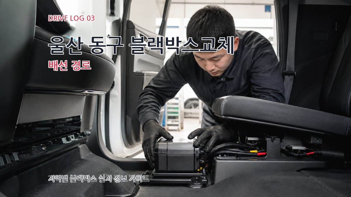 울산 동구 블랙박스교체 배선 경로