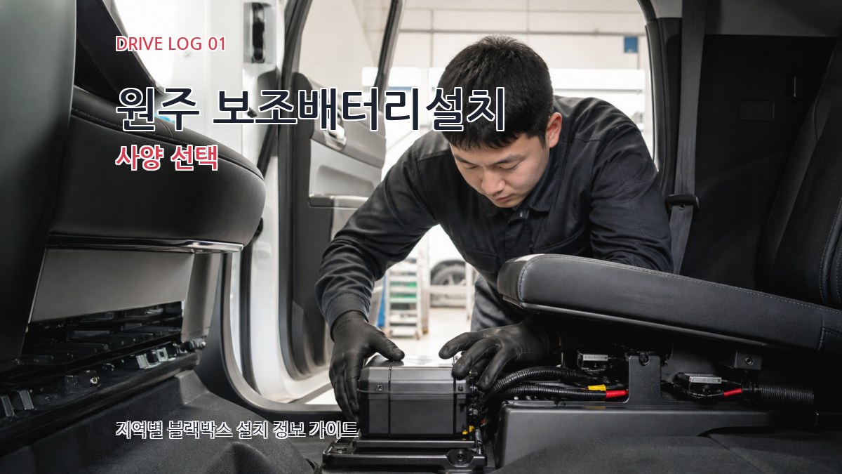 원주 보조배터리설치