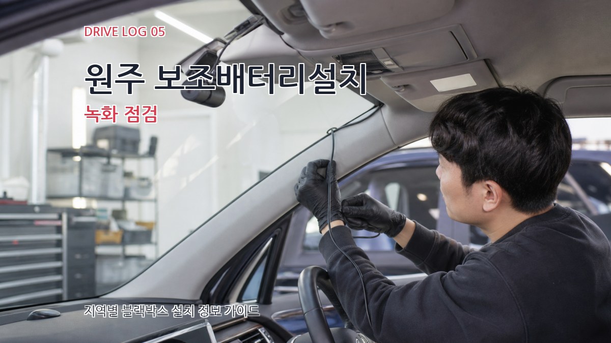 원주 보조배터리설치 녹화 점검