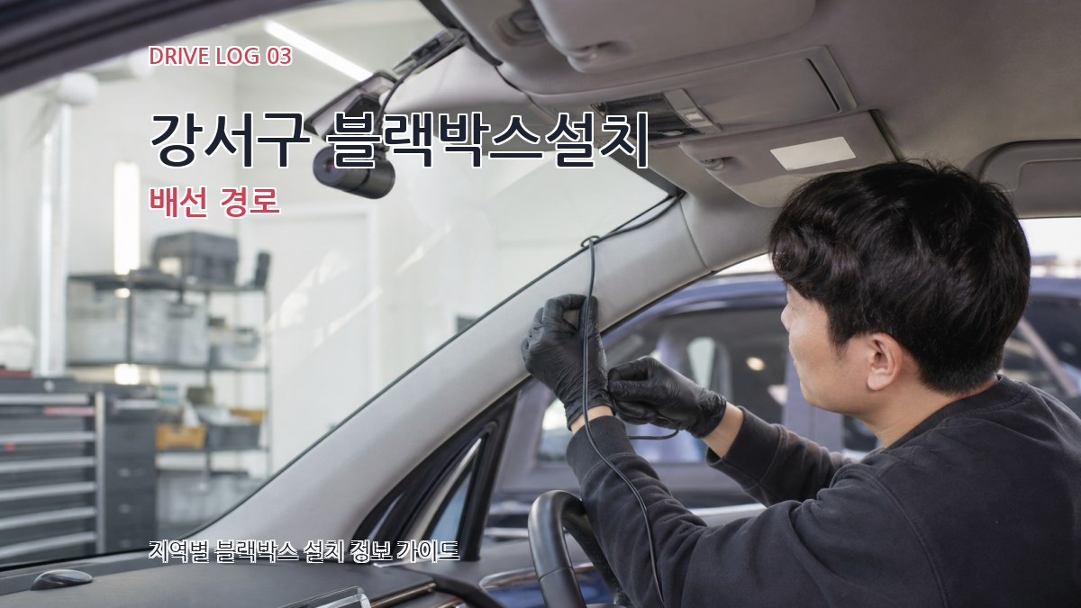 강서구 블랙박스설치 배선 경로