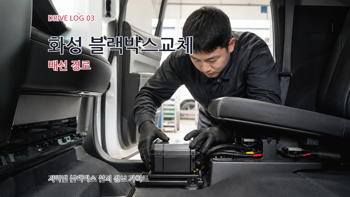 화성 블랙박스교체 배선 경로